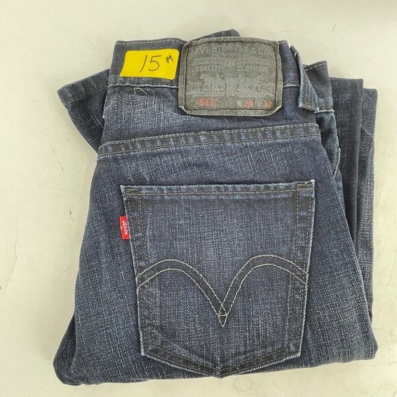 Levi Strauss & Co Men's Jeans 511 29" X 32" Denim Dark Wash Blue Modern Slim - Picture 12 of 12